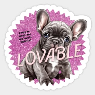 The Frenchie Love Bug Sticker